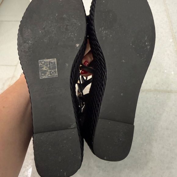 Valentino Wedge sandal in black size 39 - Picture 4 of 6